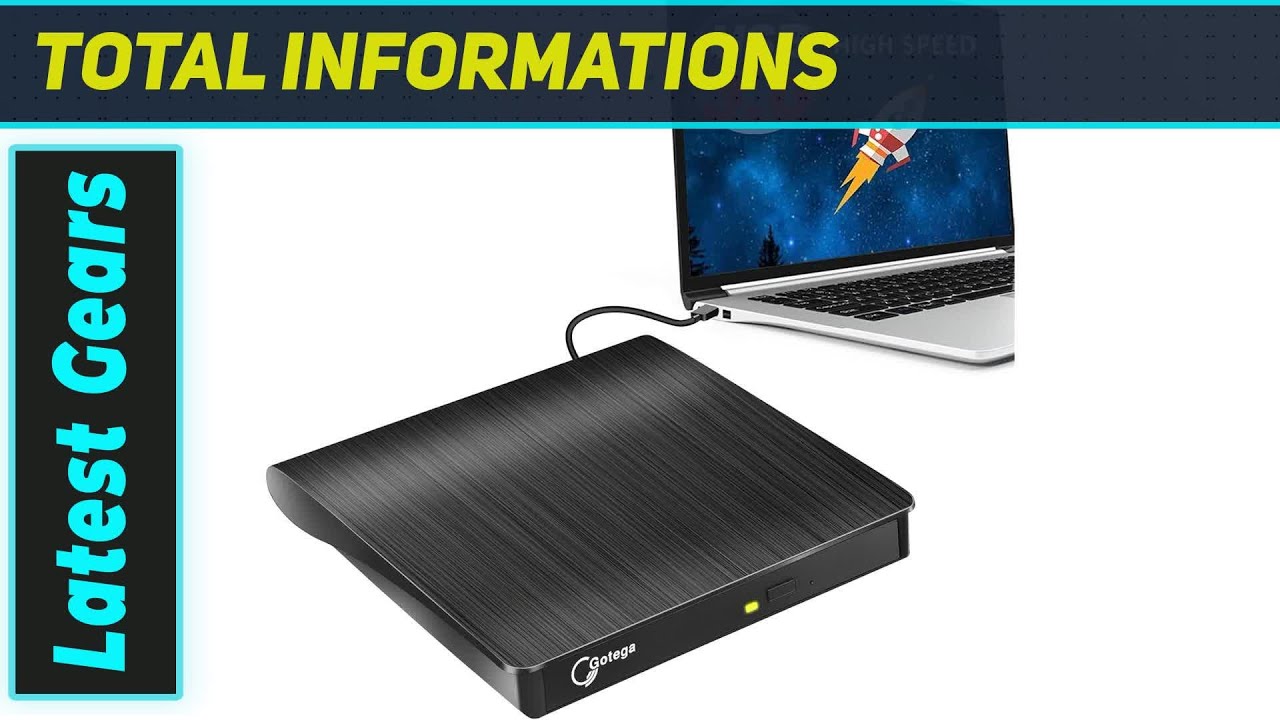 Внешний DVD-привод Gotega &ndash; лучший портативный CD/DVD-привод USB 3.0 для ноутбуков и ПК