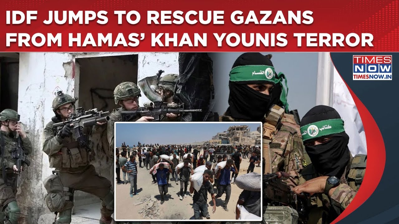 IDF Does This To Save Gazans As Hamas Fires Rockets From Khan Younis| Dramatic Video