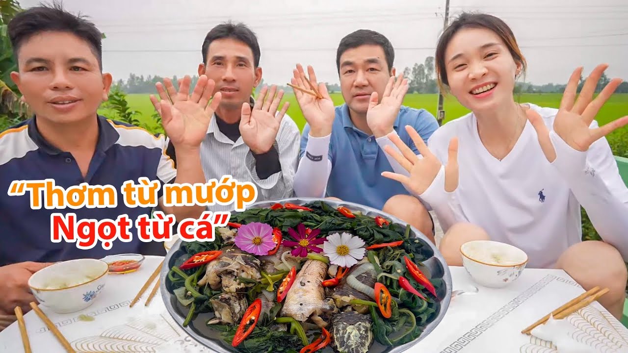 |1401| CÁ LÓC HẤP LÁ BẦU NGỌT THƠM SIÊU BẮT CƠM.
