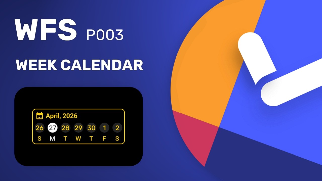 WFS P003 - Week calendar