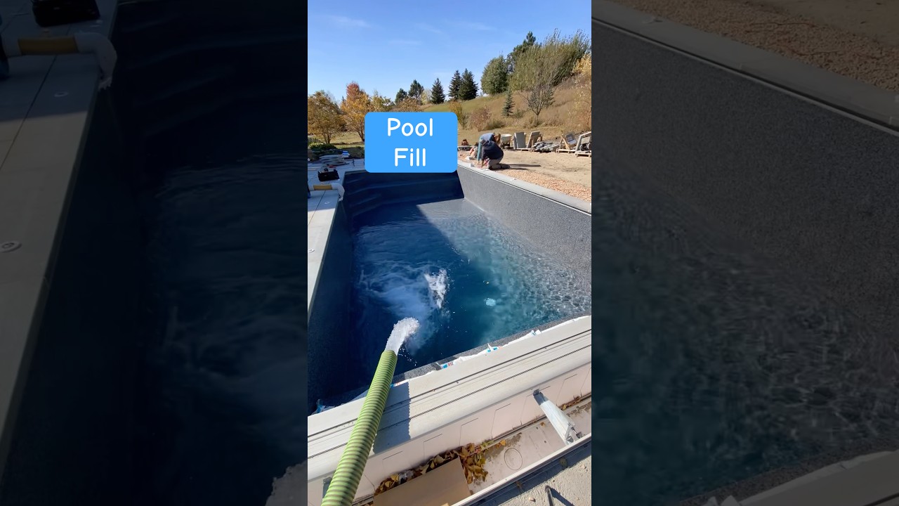 Pool fill #satisfying #pool #water