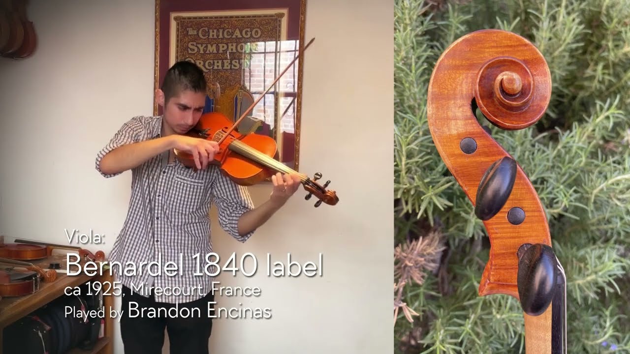 (SOLD) Bernardel 1840 label 16 5/8