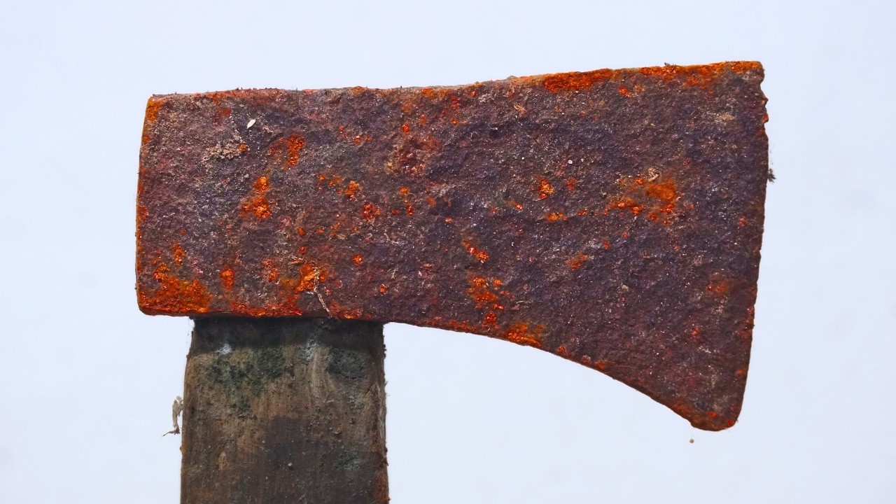 From Rusty to SHARP in 24 Hours My Axe Restoration Challenge