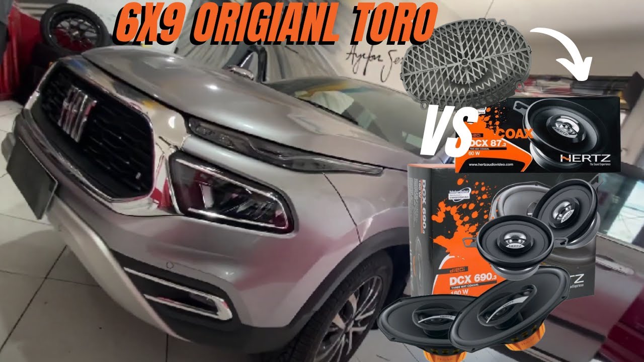 COAXIAL ORIGINAL 6X9 FIAT TORO VS COAXIAL 6X9 HERTZ