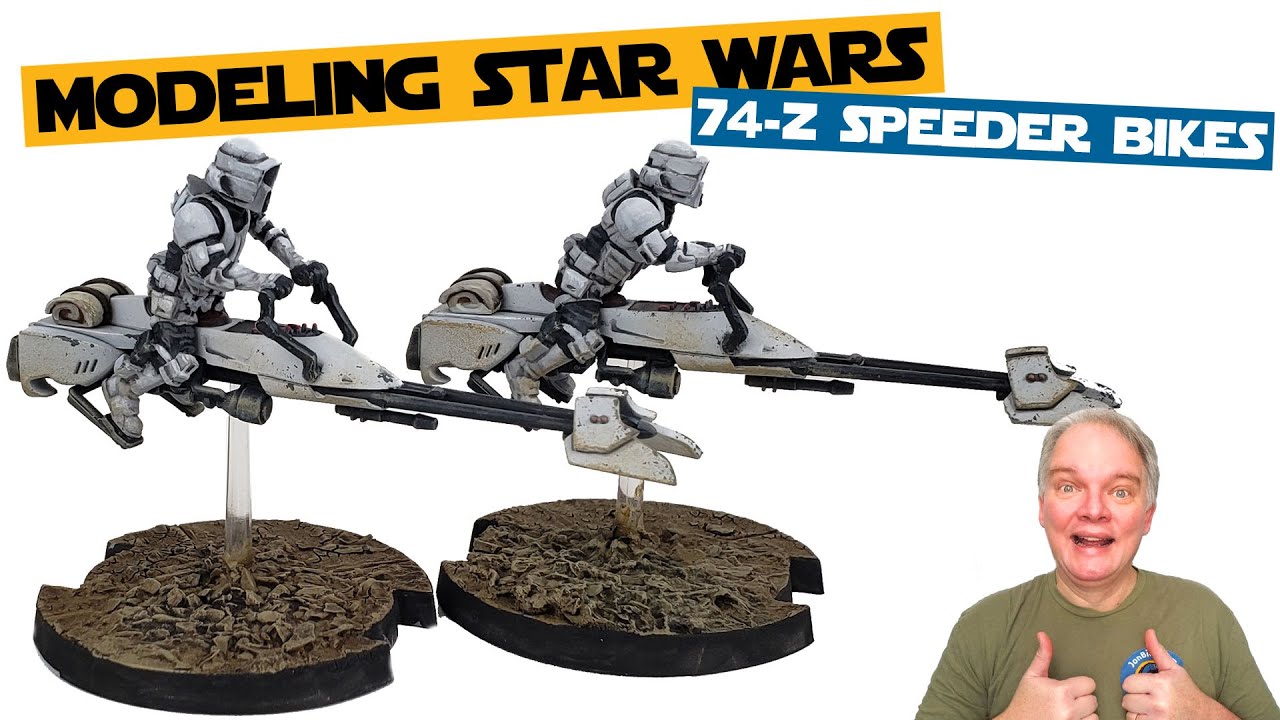 Modeling Star Wars - Star Wars Legion 74-Z Speeder Bikes