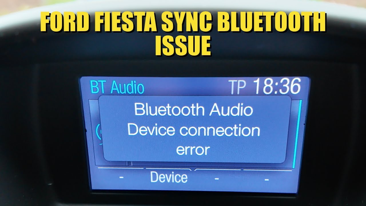 Проблема с Bluetooth SYNC на Ford Fiesta — сброс