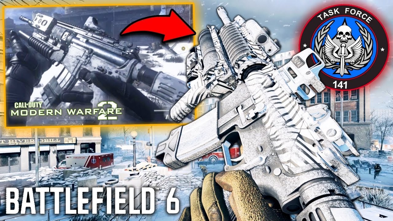 Roach M4A1 & M14 EBR from OG MW2 Gulag Mission in Battlefield 6 Gameplay