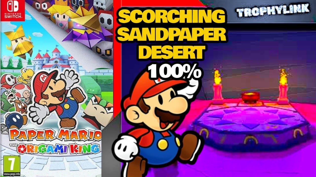 Scorching Sandpaper Desert 100% Wszystkie znajdźki - Paper Mario Origami king (Poradnik 100%)