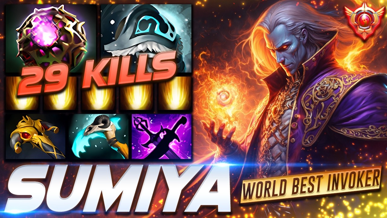 SumiYa Invoker 29 KILLS World Best - Dota 2 Pro Gameplay [Watch & Learn]