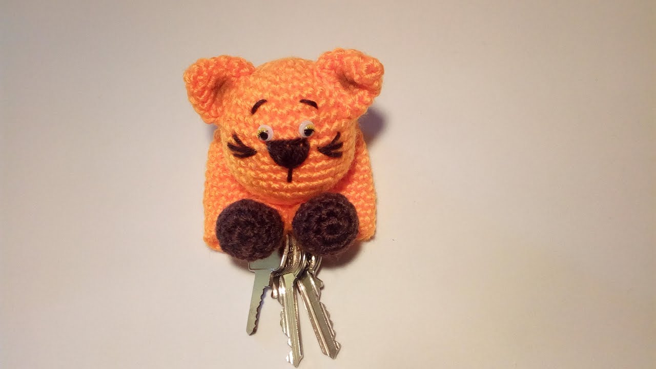Gatto Portachiavi Amigurumi Tutorial 🐱 Keychain Cat Crochet - Llavero Gatito Crochet