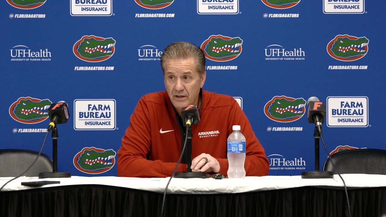 John Calipari after Arkansas men's basketball flounders at Florida