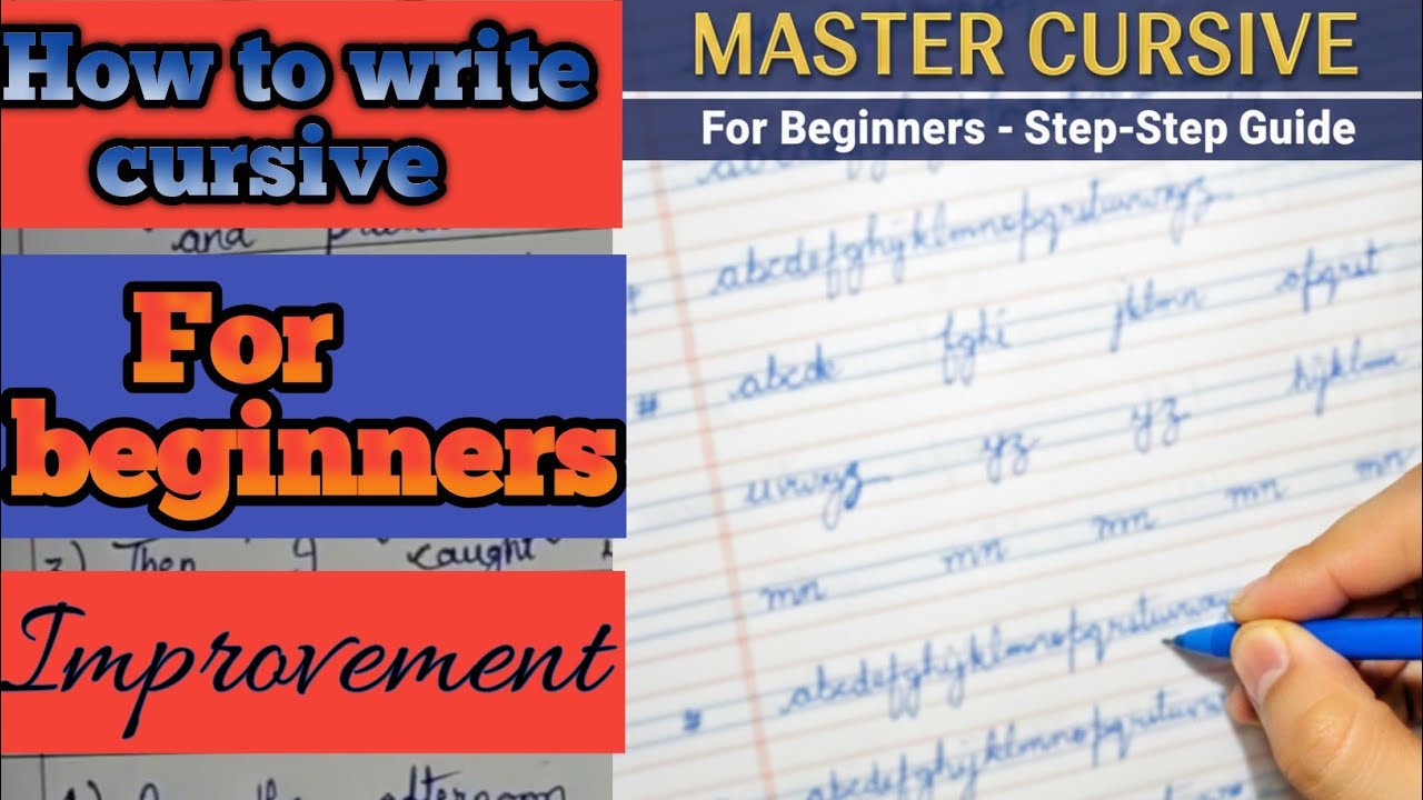 🫨Cursive writing for beginners😱😱