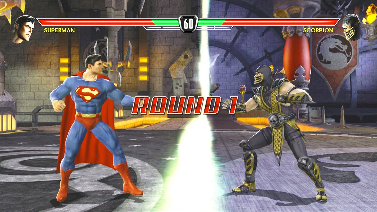 Mortal Kombat vs DC Universe - Wonder Woman vs Scorpion  - VERY HARD DIFFICULTY
