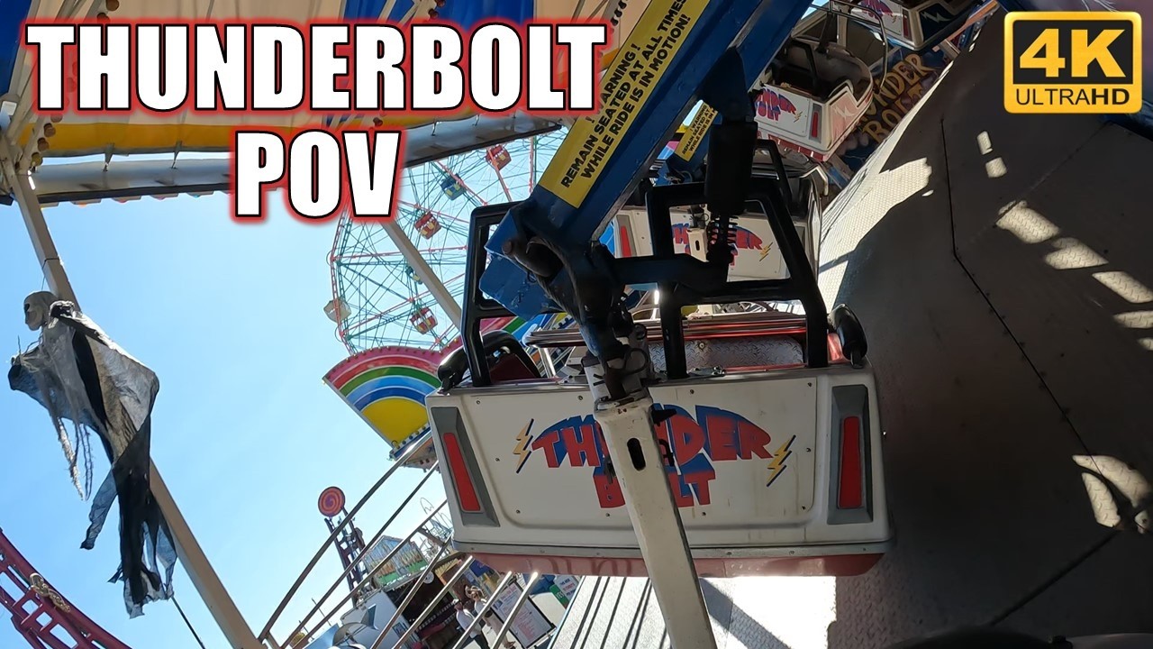 Thunderbolt POV (4K 60FPS), Deno's Wonder Wheel Park Chance Himalaya | Non-Copyright*