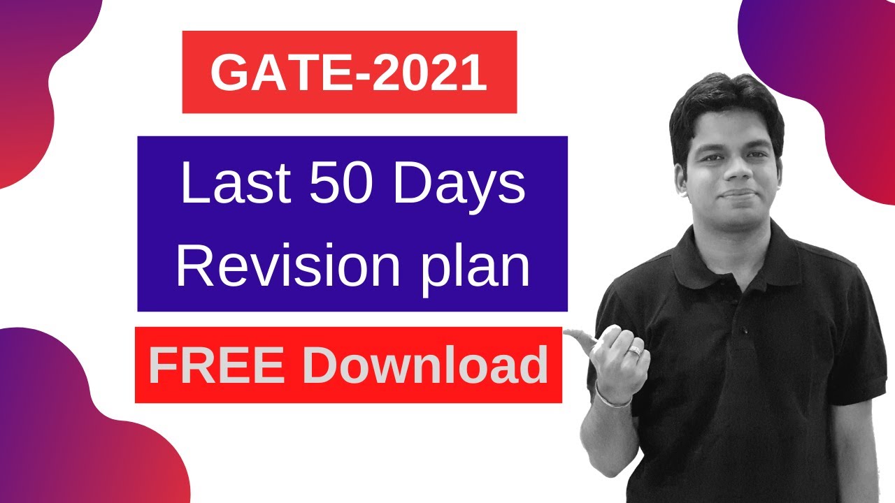 GATE 2021| 50 days Revision Plan