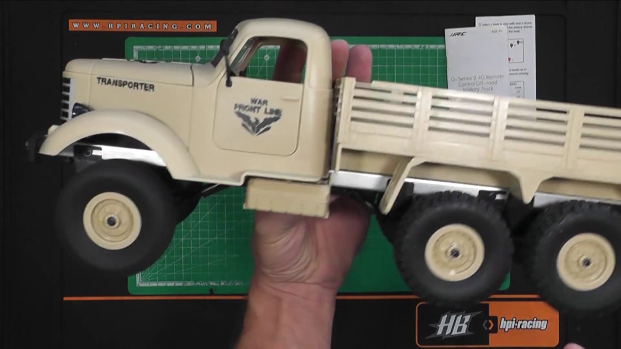 JJRC Q60 1/16 6WD RC Military Truck (Transporter-1)