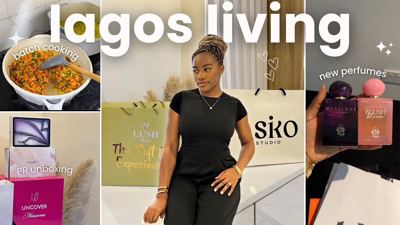 Life in Lagos Nigeria | house warming, batch cooking, influencer events, huge PR unboxing 