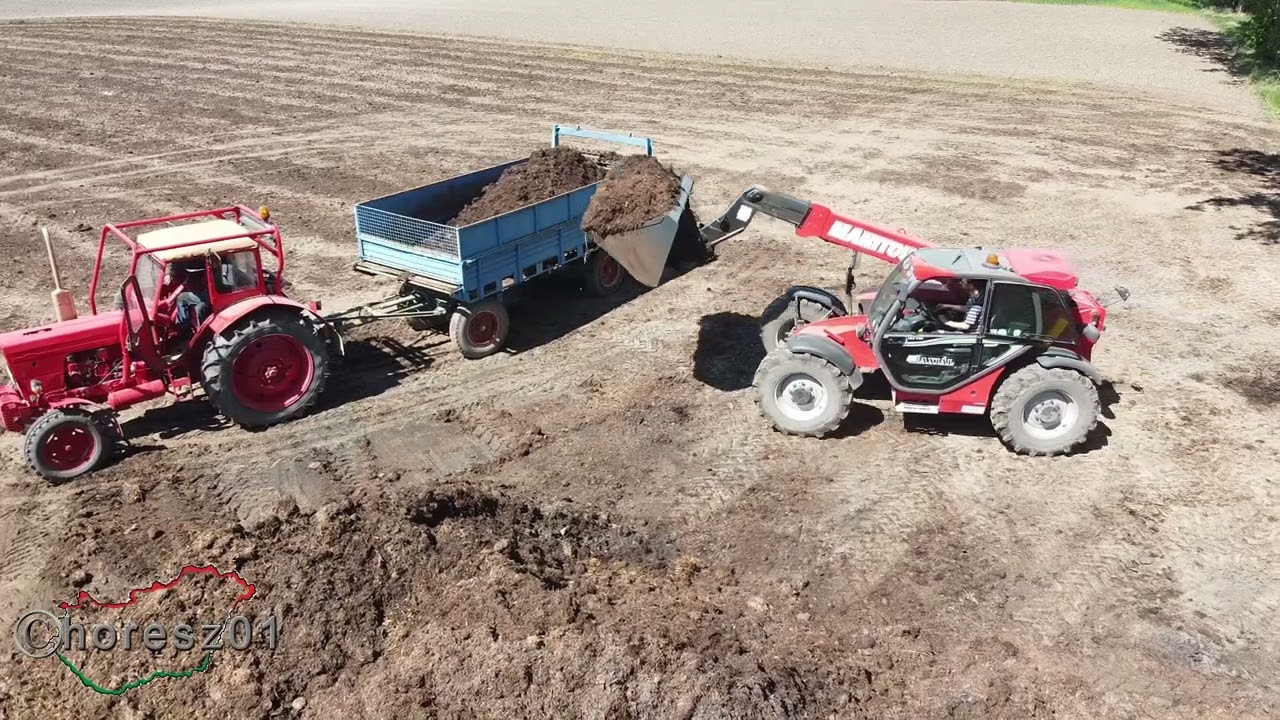 Trágyaszóras 2024 (mtz 50+t087 / 820, manituo 735)