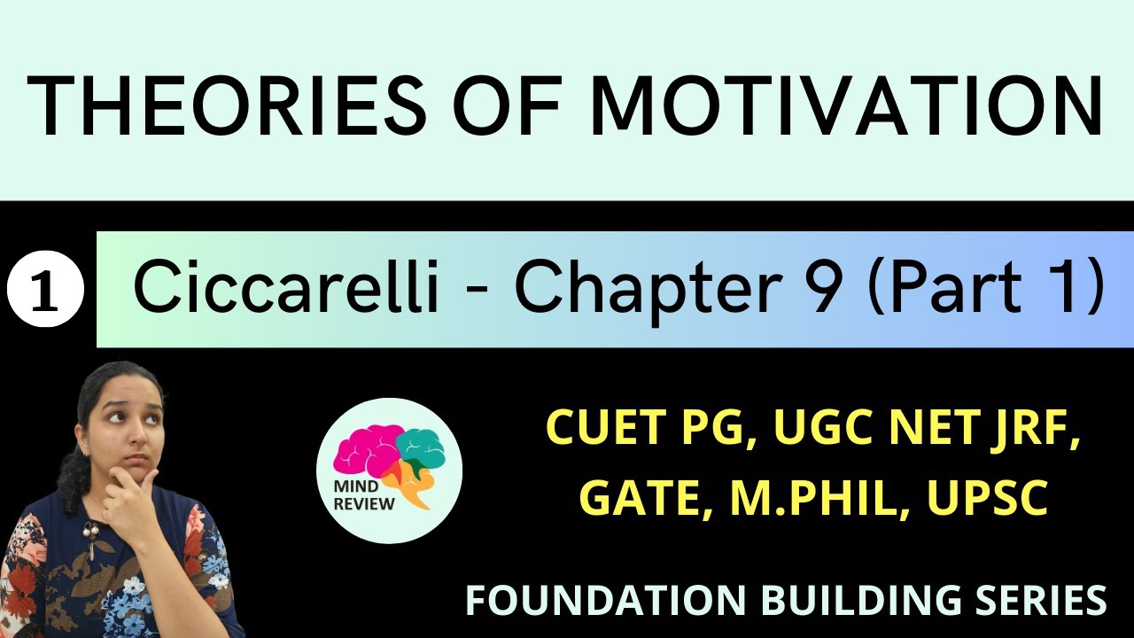 PSYCHOLOGY: Ciccarelli Chapter 9 | Part 1 | THEORIES OF MOTIVATION | Mind Review