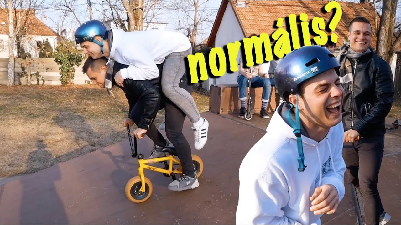 &Eacute;SZ N&Eacute;LK&Uuml;L SKATEPARKBAN - K&Eacute;T EMBER, 1 MINI BMX !!!