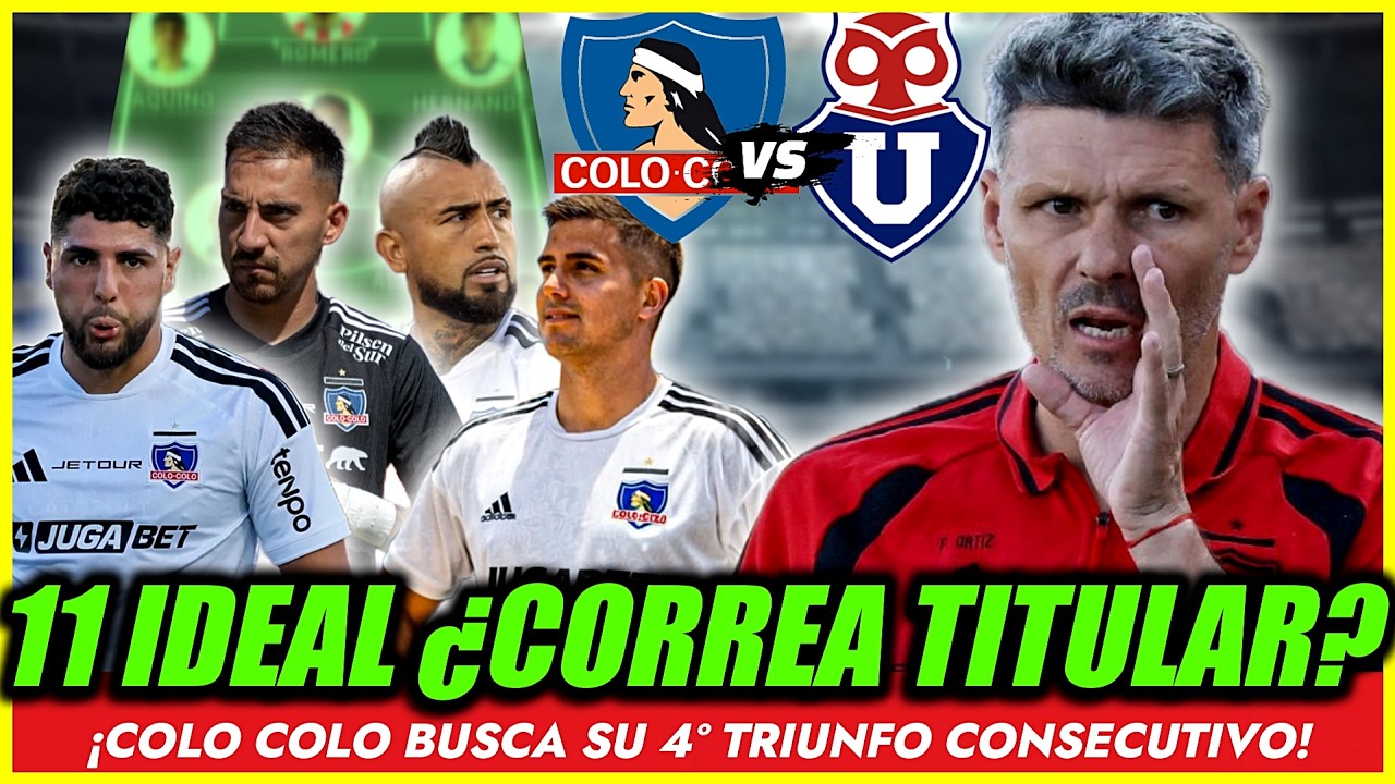 🚨😱!EL 11 DE COLO COLO QUE PODRIA HUNDIR A LA U DE CHILE!🚨BUSCA SU 4º TRIUNFO CONSECUTIVO!🚨