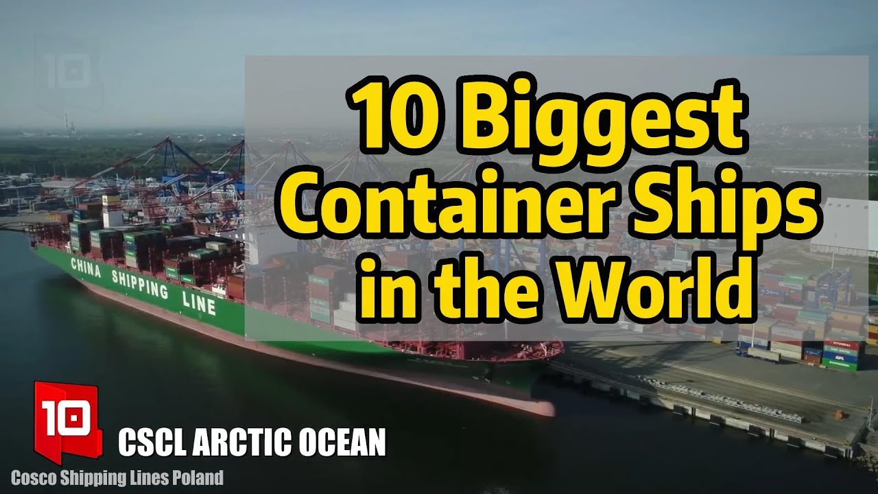 10 Biggest Container Ships in the World.  #fyp #freight  #shipping  #oceanfreight