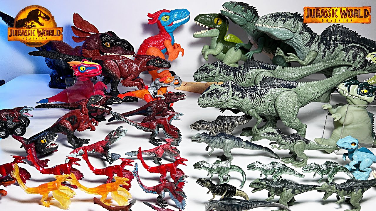 NEW! Giga VS Pyroraptor! Jurassic World Dominion Toys Pyroraptor & Giganotosaurus Dinosaurs