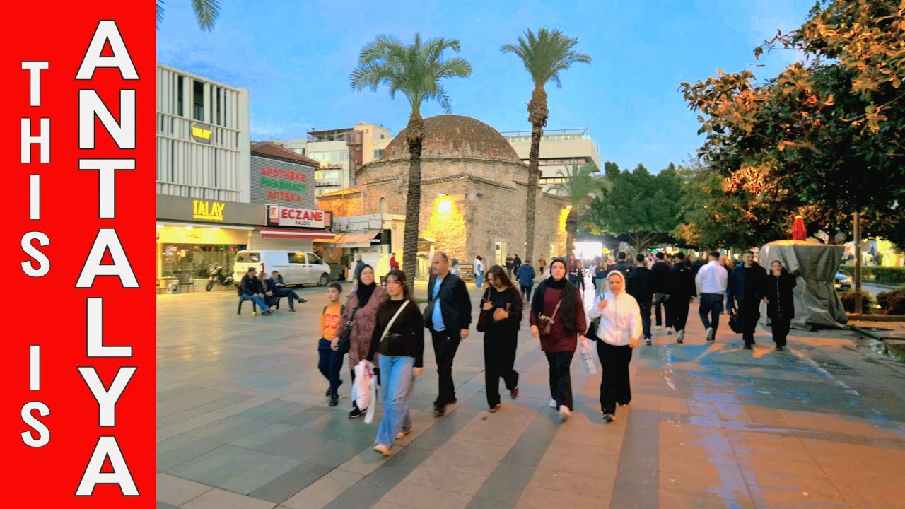 WINTER IN ANTALYA - City Walking Tour Dezember 2025 4K HDR