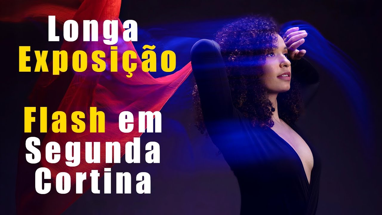 Retrato em longa exposição e Flash 2º cortina