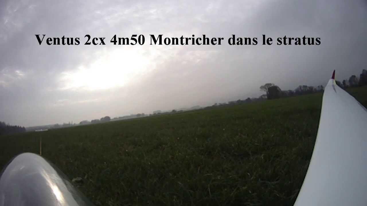 Planeur RC Ventus 2cx 4m50 topmodel remorquage &agrave; Montricher dans le stratus