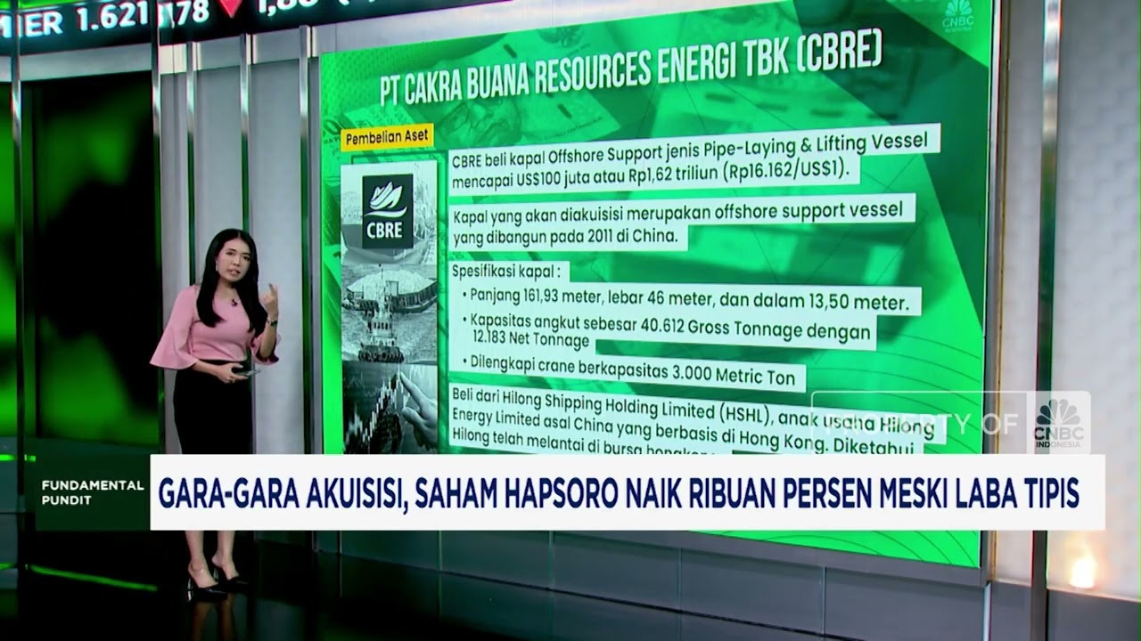 Efek Akuisisi, Saham Hapsoro Terbang Ribuan Persen