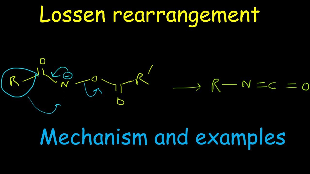Lossen rearrangement with mechanism and examples: migration to electron deficient nitrogen
