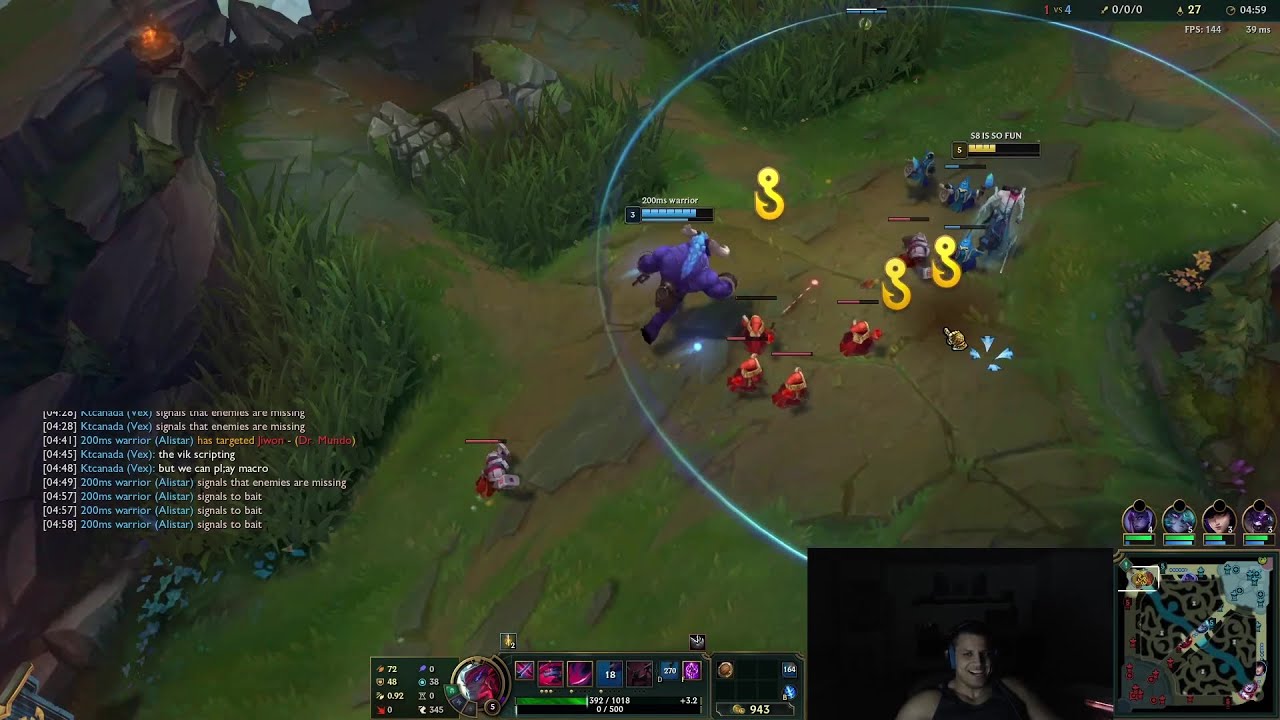 Toxic Bait Pings / Tyler1 / League of Legends