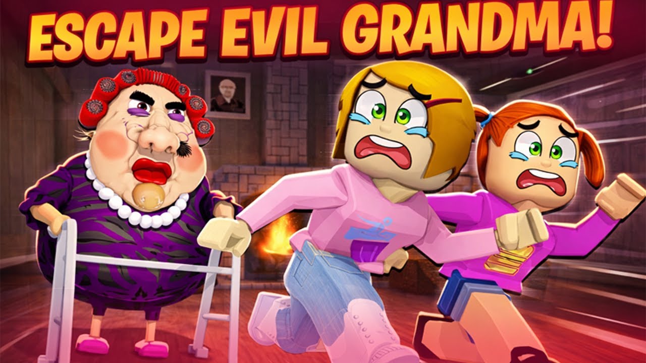 Escape Evil Grandpa vs grumpy granny Roblox OBBY! #roblox #obby