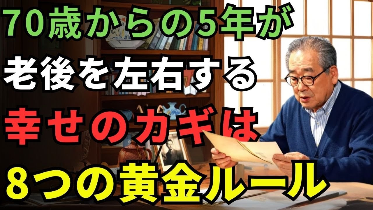 【70代からの黄金期】老後を楽しむ8つの法則 と 絶対に避けたい3つの罠 #高齢者 #老後 #老後の危険 #老化 #長寿