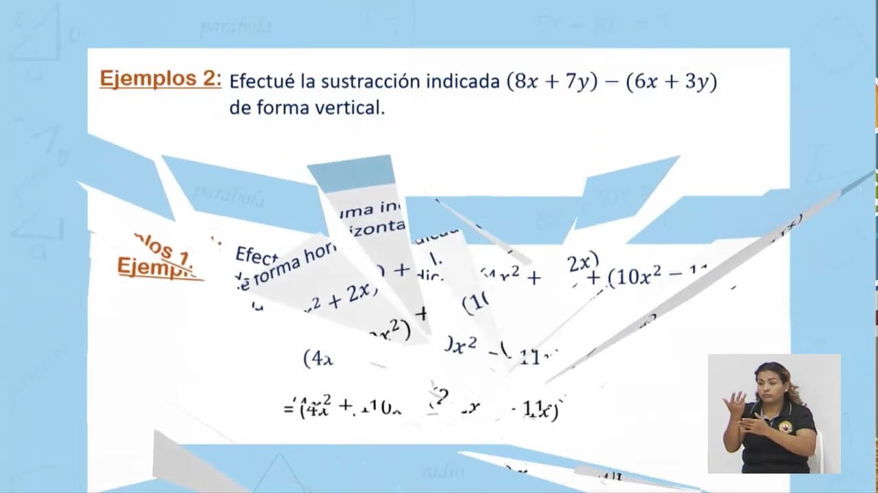 Secundaria | Matemáticas - 8vo Grado | Operación de polinomio