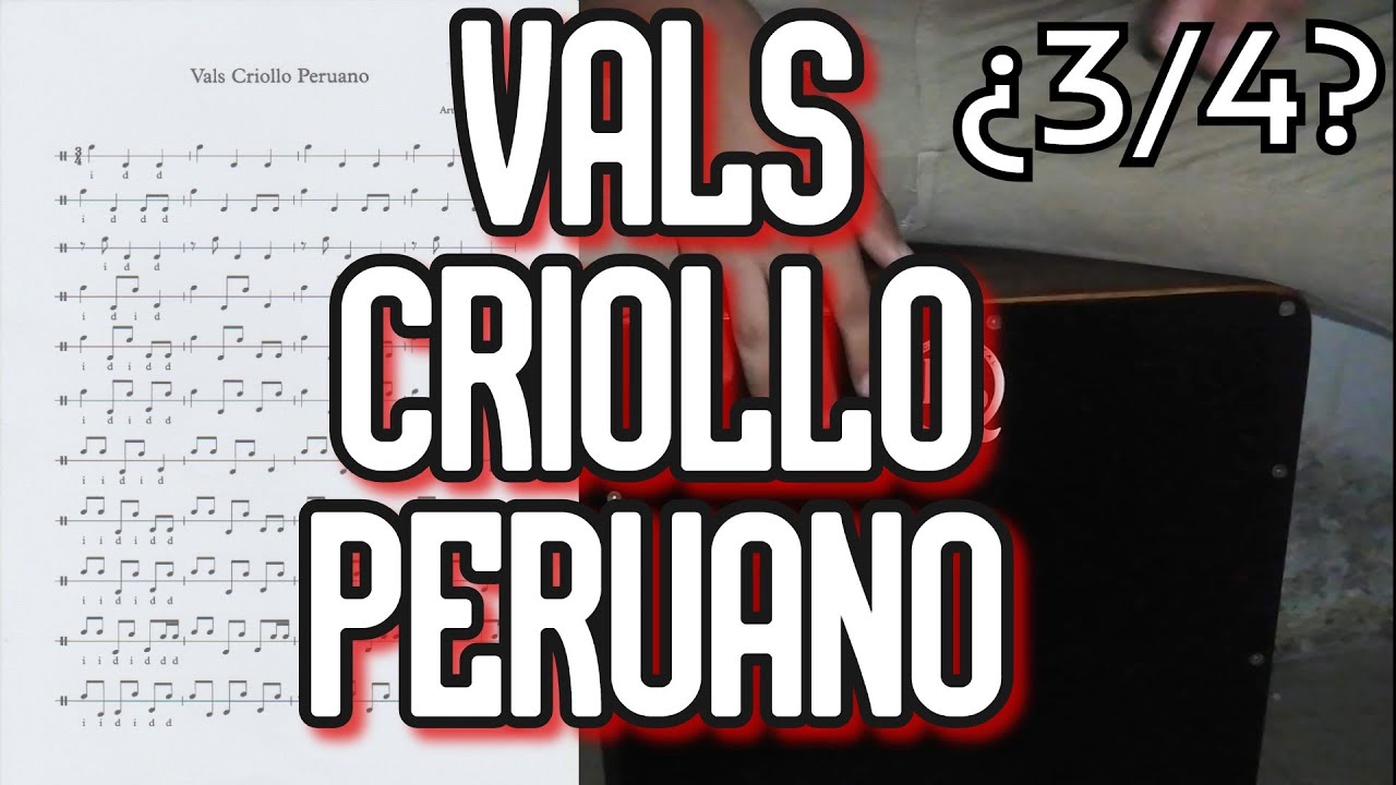 Patron de Vals Criollo en el cajón peruano - Sebastián Hernández