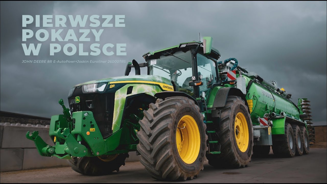 Technologia aplikacji gnojowicy - JohnDeere 8R 370 eAutoPowr + @Joskin + HarvestLab 3000