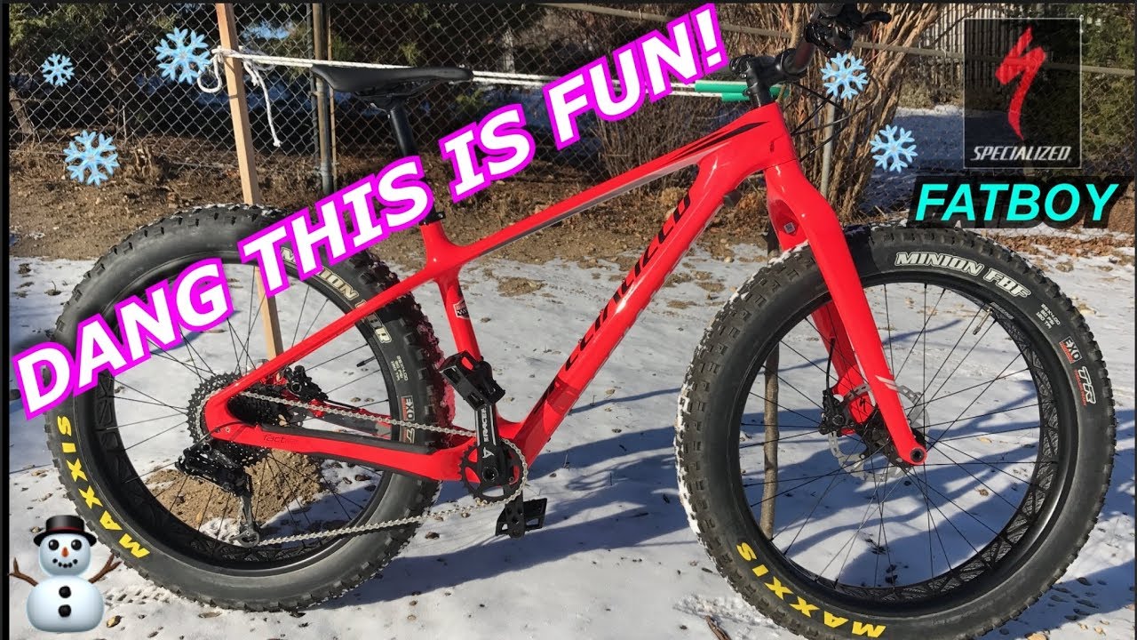 Specialized Fatboy Carbon Comp Test Ride and Review | Fatbiking winter riding | New Bike Day