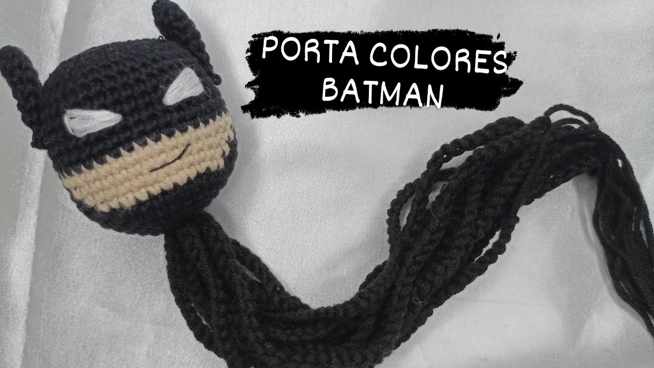PORTA COLORES A CROCHET BATMAN  #crochet #tejido #croche #portacolores #ganchillo #tejidos #croche