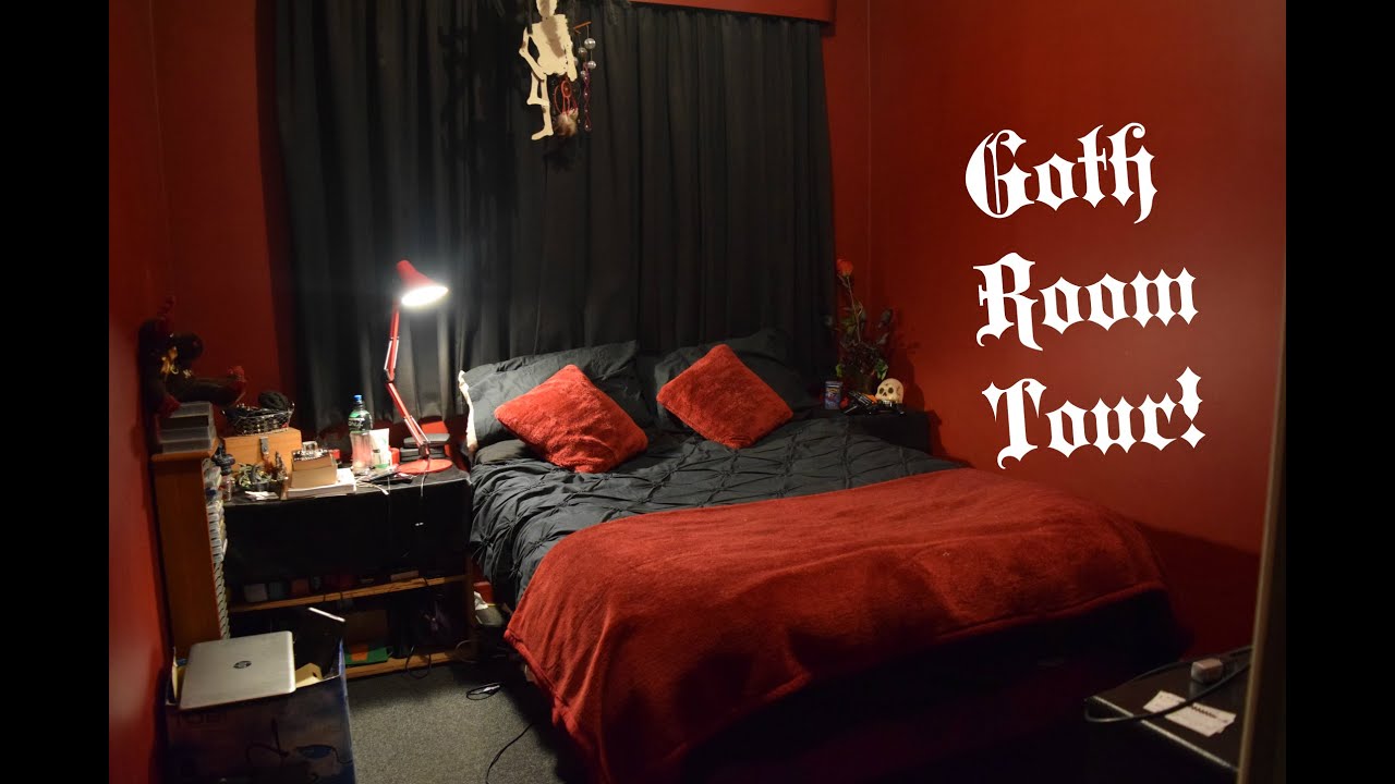 Room Tour | Simple Goth Bedroom!