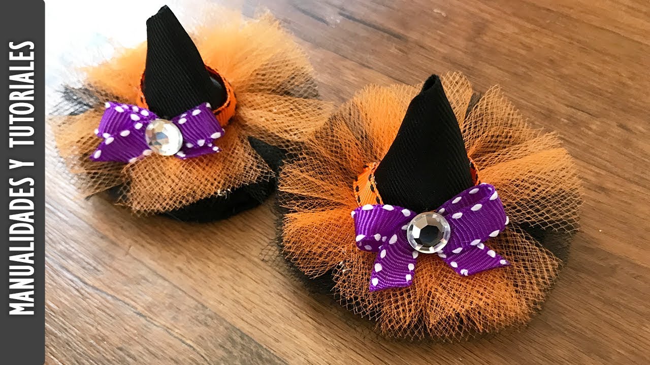 Tutorial, Broches de Sombrero de Brujas para el Cabello - Los290ss