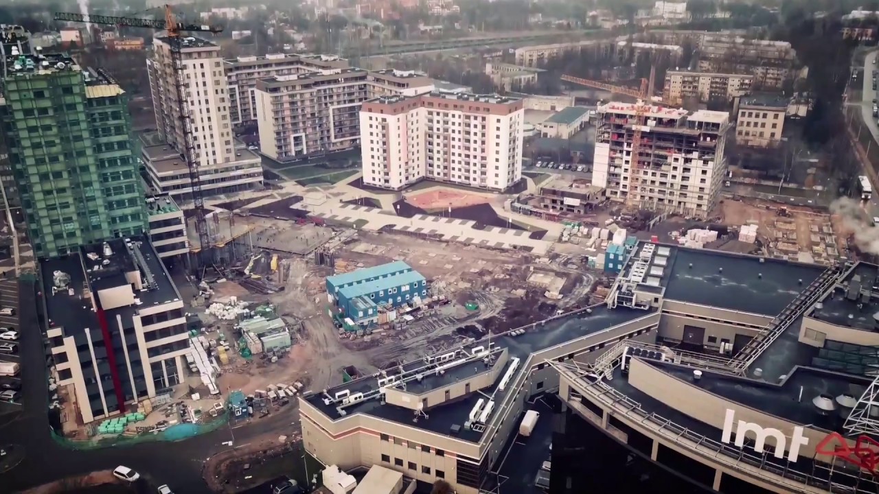 // Jaunā Teika // Kultūras pils VEF // BRĪVĪBAS iela // Rīga, Latvia // Drone footage