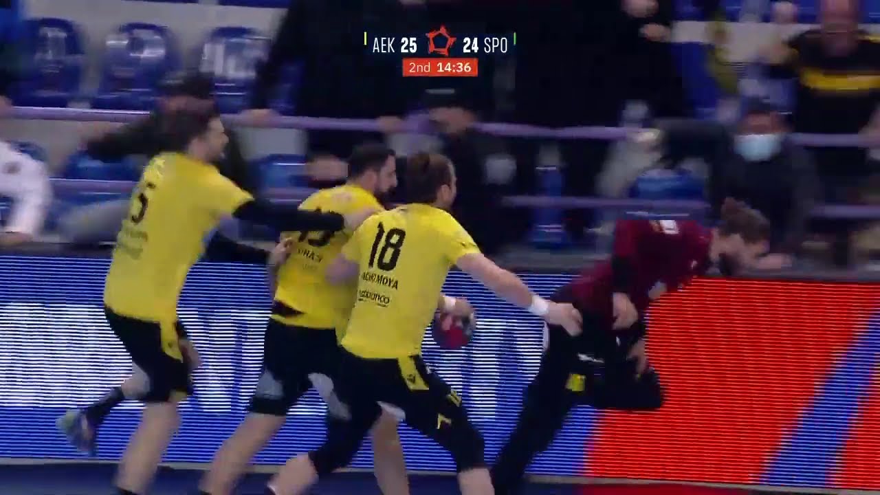 AEK-Sporting CP 25-24 Στιγμιότυπα HD EHF European League 9η Άγ. 01-03-2022