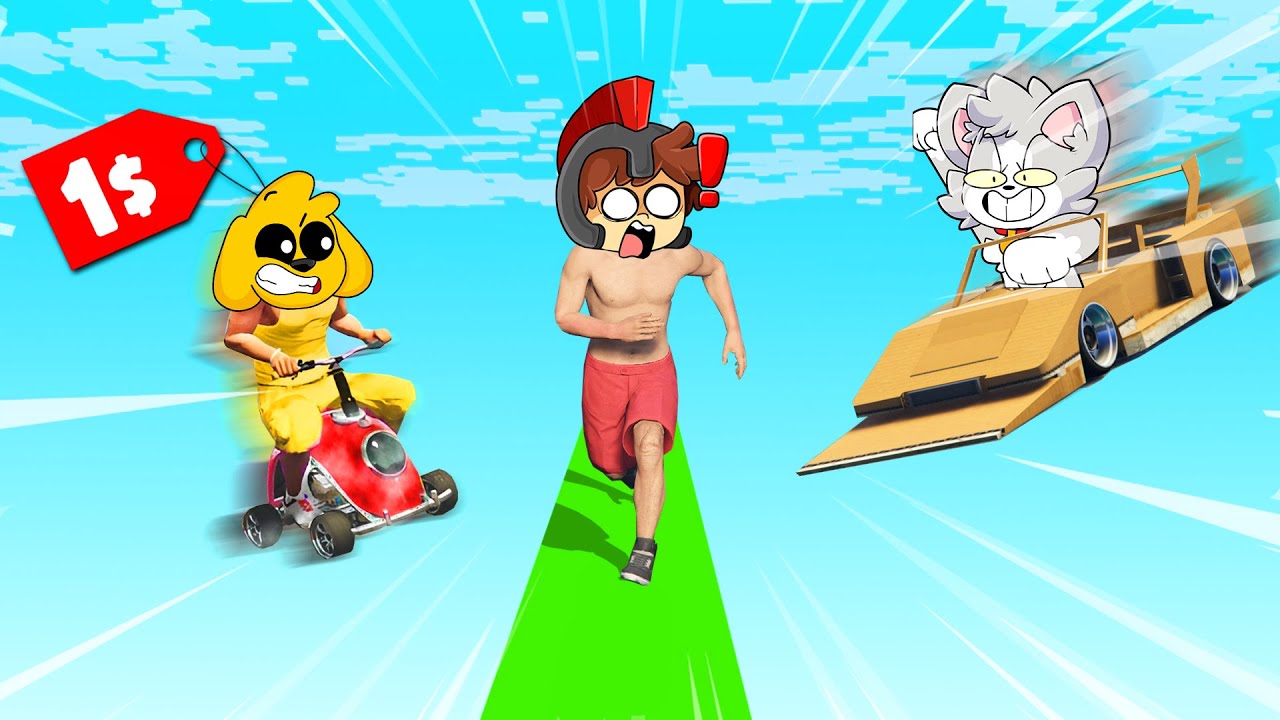 INVICTOR vs CARRO de 1$ en GTA 5 🤣  NADIE PUEDE TIRAR a los COMPAS