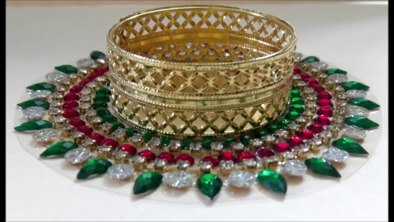 5 Kundan Diya Holders, 5 Mini OHP Rangoli, How to make Rearrangeable Kundan Diya Holder, Diwali