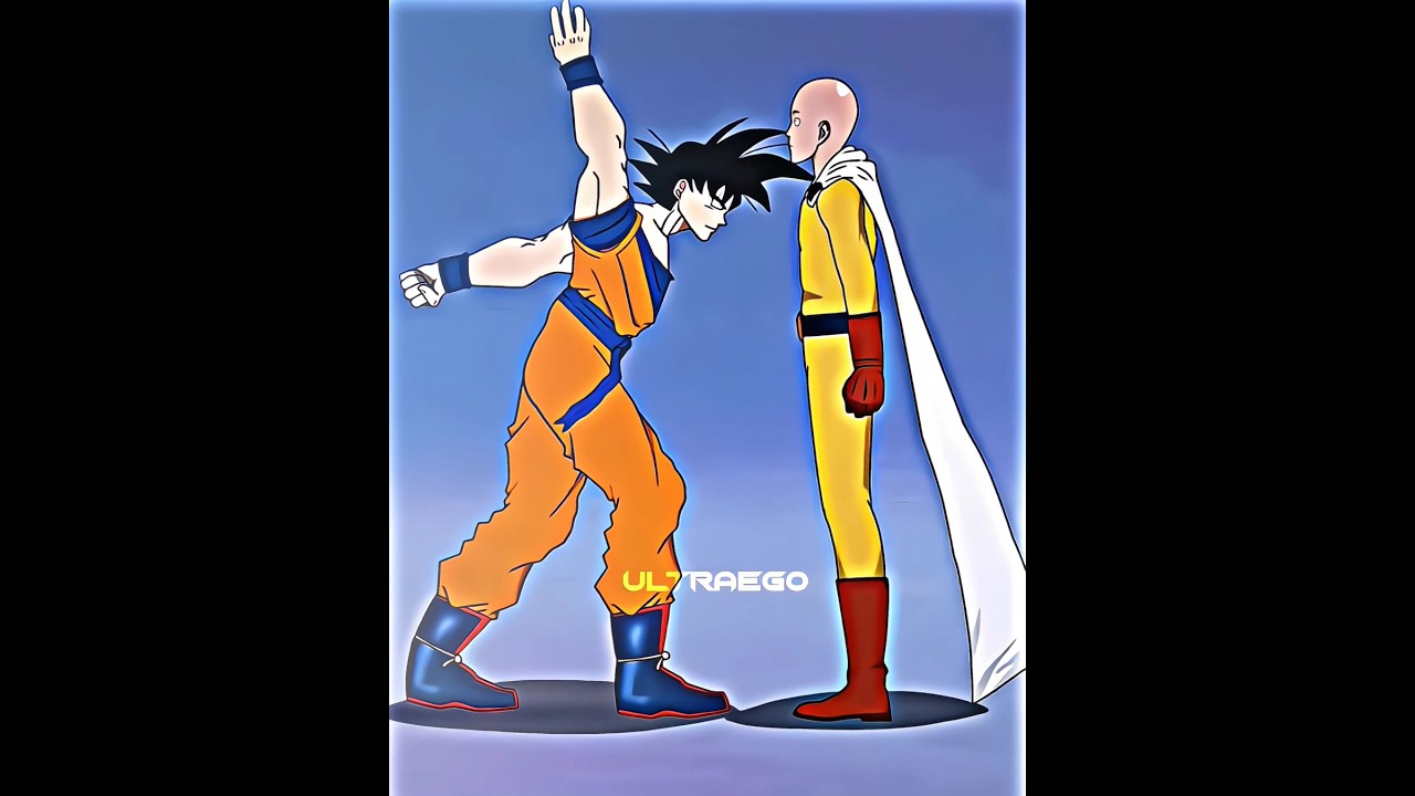 Goku slaps Saitama little bit harder ☠️ #goku #saitama #hulk #shinchan #trendingshorts #kakarot #db