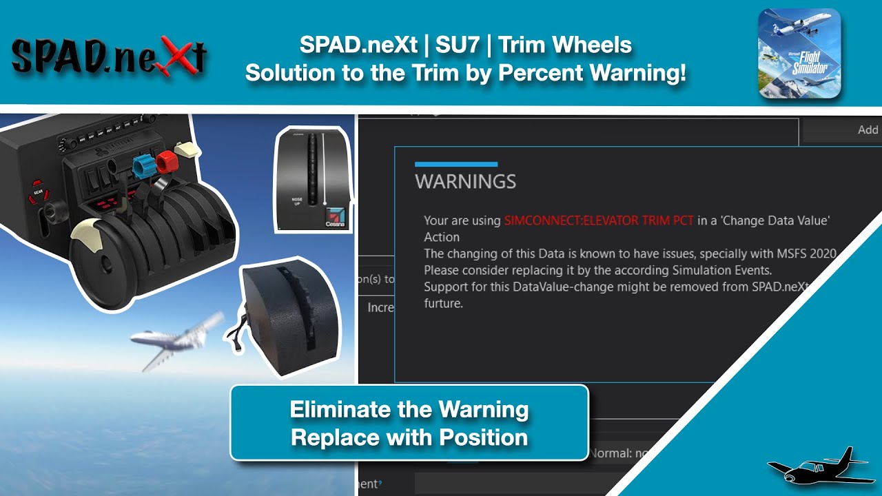(MSFS) SPAD.neXt | SU7 | Trim Percent Replacement