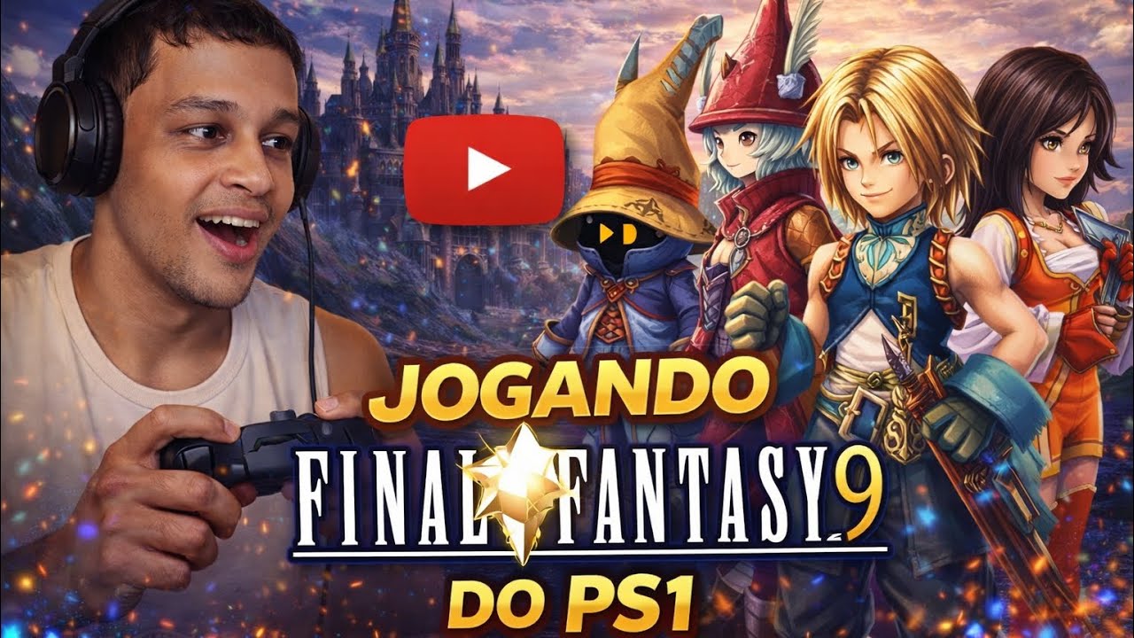Jogando final fantasy 9 parte 1