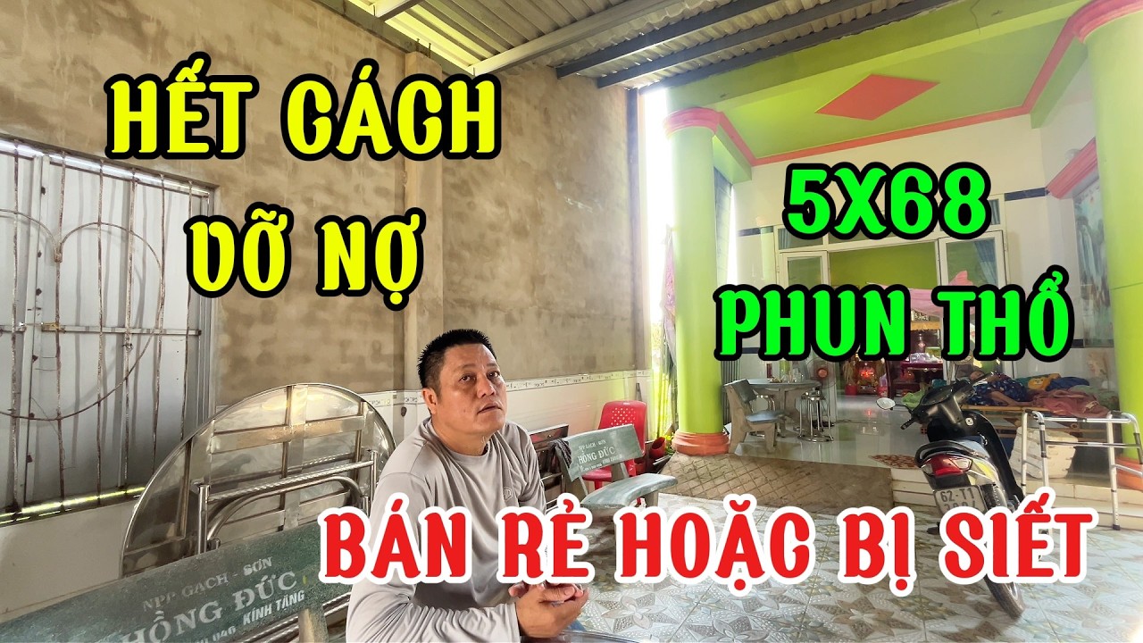 a nhiếm đau lòng :ko muốn bị mất trắng hạ 800tr /bán nhà mặt tiền 2 tầng lầu 5x68m sổ riêng phun thổ